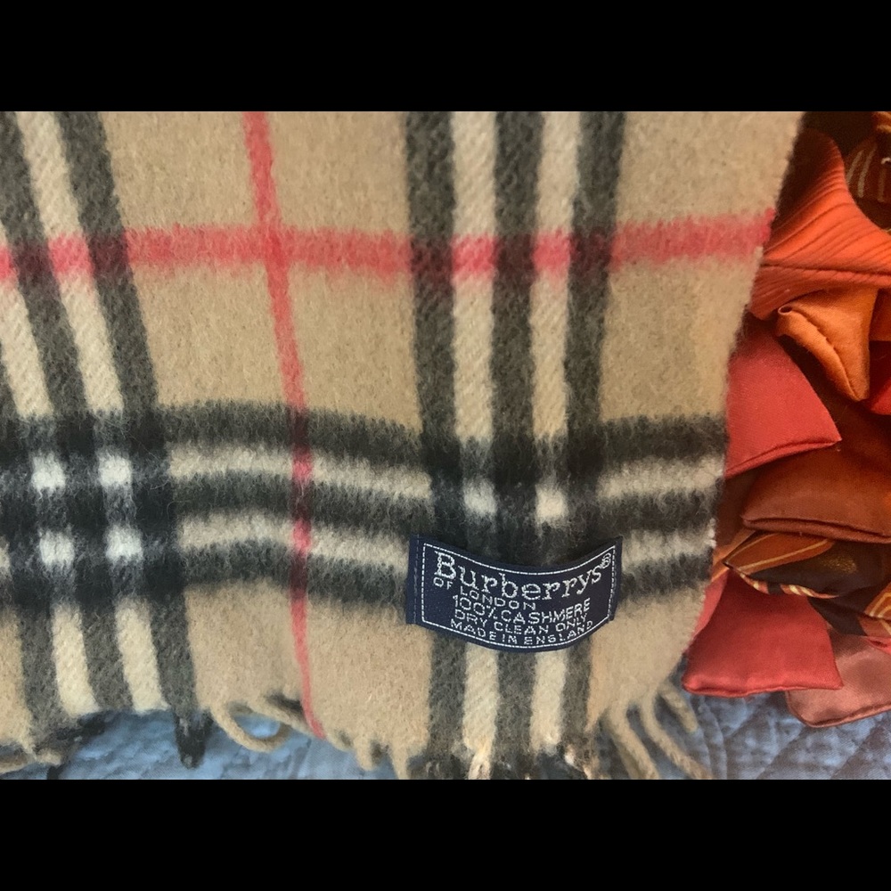 Vintage Burberry Cashmere Scarf